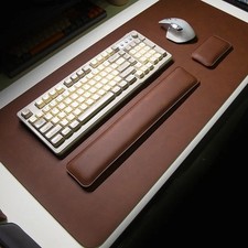 Large Leather Desk Mat – Waterproof Mouse Pad Non-Slip Keyboard & Wrist Support picture