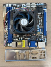 AMD A6-3500 APU/CPU + Stock Cooler + BOWED ASRock A75M-ITX FM1 Motherboard DDR3 picture