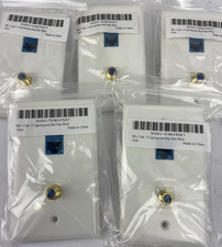 5 x IBL-1 Cat6 Ethernet Port 1 Gold-plated Cable TV Coax F Type Port Wall Plate picture