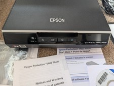Epson Perfection V600 Photo Flatbed Scanner w/ power adapter and software picture