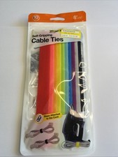 Wrap It Storage Self Gripping Cable Ties New Sealed Multi Color Super Strong picture