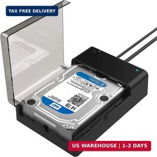 USB 3.0 to SATA External Hard Drive Lay-Flat Docking Station for 2.5 or 3.5in HD picture