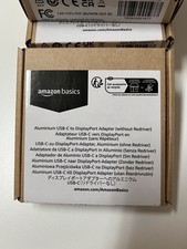 Amazon Basics Aluminum USB-C to DisplayPort Adapter 4K @60Hz Thunderbolt 3 picture