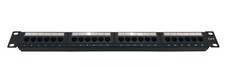 CNAweb 24 Port Cat6 1U Rackmount 110 RJ45 Network Patch Panel 568A 568B picture