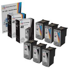 LD Replacement Canon #PG-40 & #CL-41 Combo Set - 3 Black 3 Color picture