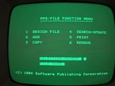 Apple II 1984 Software Publishing Corp  - PFS: File disk - Tested picture