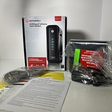 Motorola SURFboard SB6121 (575319-019-00) 199.68 Mbps Cable Modem Stream Game picture