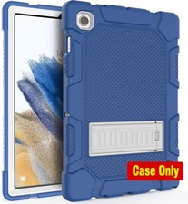 Rugged Hybrid Shockproof Case for Galaxy Tab A8 10.5 with Kickstand, Navy+Grey picture