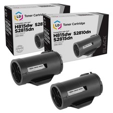 LD Compatible Dell 593-BBMF 2PK HY Black Toners for S2810DN, H815DW, S2815DN picture