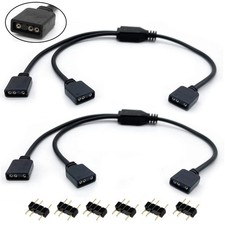 ARGB Splitter Cable, 1-to-2 Female to 5V 3 Pin Addressable RGB... picture