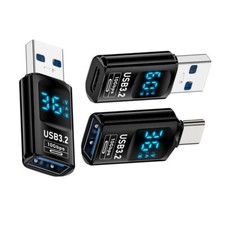 CY 3pcs/lot 10Gbps Type-C to Type-A USB3.2 Data Adapter Smart LED Display USB-C picture
