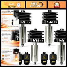 4-Pack 0.2mm/0.4mm P2S Hotend Nozzle Set for 3D Printers - Bambu Lab Compatible picture