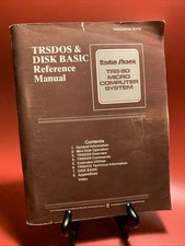 TRS-80 TRSDOS & DISK BASIC Reference Manual Vintage Rare picture