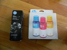 2028/6 Genuine SET 4 HP 32XL Black 31 Color Ink Bottles Smart Tank Plus 550 650 picture