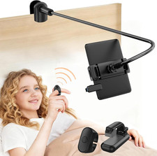 Gooseneck Tablet Holder for Kindle Reading in Bed with Page Turner Remote Hands picture