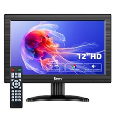Eyoyo 12 Inch CCTV Security Monitor with AV HDMI BNC VGA for Surveillance Remote picture