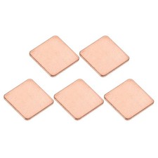 5 Pack 15x15x1mm Copper Pad Thermal Kit IC Chips Heatsink Cooler Shim for Laptop picture