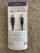 Infinitive Computer USB-A to USB-B Cable USB 2.0 6ft New picture