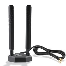 WiFi 7 WiFi 6E Antenna Tri-Band 2.4GHz 5GHz 6GHz RP-SMA Antenna with Magnetic... picture