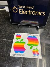 Vintage 1980s Genuine Apple Computer Decal Sticker Sheets Rainbow Logo-2 picture