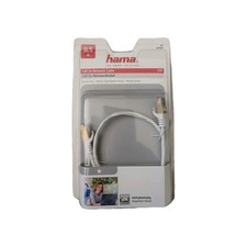 Hama Cat 5e Network Cable Patch Lead 0.5m Extra Shielding Gold Plated RJ45 White  picture