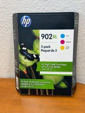 New HP 902XL 3-Pack   Yellow, Cyan and Magenta Ink Cartridge . EXPIRED 9/2019 picture