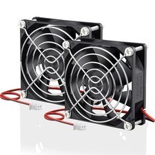  2 Pack 80mm x 80mm x 25mm 12V DC Brushless Cooling Fan 2Pin 80x80x25mm picture