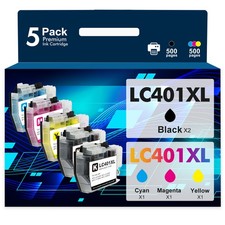 LC401 LC-401XL Ink Cartridges for Brother MFC-J1010DW MFC-J1012DW MFC-J1170DW picture