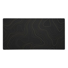 Topographic Map Gaming Mouse Pad XXL Extended Desk Mat 36x18 Minimalist Non-Slip picture
