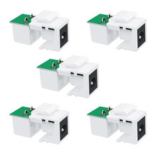 DC Keystone Jack, Power, 12v, 5.5mm x 2.1mm Connector for Keystone Wall Plate (5 picture