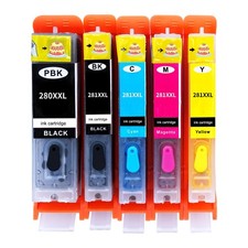280XL 281XL RefillableInk Cartridges for TS702 TS702a for PIXMA TR8620 TR8620... picture