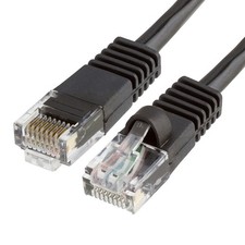 5FT Cat5e Ethernet Cable UTP LAN Network Patch Cord RJ45 Cat 5e Cable - Black picture