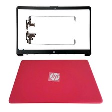 Back Cover & Hinges + Bezel For HP 15-DW 15-dw1083wm 15-DW1XX M03725-001 Red picture
