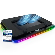 KLIM Turbofrost Gaming Laptop Cooling Pad - 4 Powerful Turbo Fans - 4 x 4000 ... picture