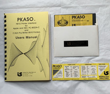 Vintage Pkaso manual and 5.25 disk for Printer Interface; 1982-83 picture
