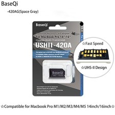 Baseqi For Macbook Pro 14inch 16inch M1/M2/M3/M4/M5 Micro SD Card Adapter 420AG picture