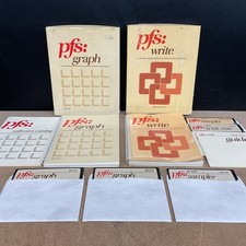 PFS Graph PFS Write For Apple IIe IIc Floppy Disk Vintage Computing - Lot Of 2 picture