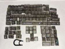 Valorant Agent Sage Themed Translucent Plastic Keycaps Black/Gray English QWERTY picture