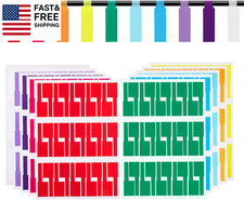 300 Pcs Cable Labels,  Premium 10 Colors Wire Labels Electrical picture