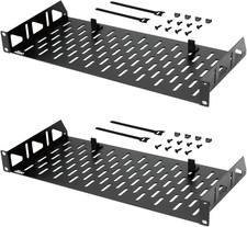 1U Rack Shelf,19 Inch Rack Shelf 8 Inch Depth,Rack Mount Shelf picture