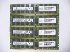 Samsung 64GB 16GB x 4 2RX4 PC4-2133P  M393A2G40DB0-CPB 1447 DDR4 ECC Reg Set of4 picture