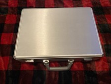 Silver Briefcase Business Travel Case Hard Case picture