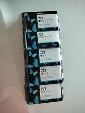 Full Set 5 Genuine Original Factory HP 727 Inkjet Cartridges 130 ml 2021-2023 picture