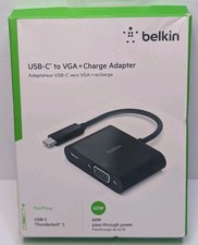 BELKIN USB-C to VGA + CHARGE ADAPTER 60W Pass-through Power picture