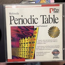 Multimedia Periodic Table (PC-CD, 1997) for Windows/ IBM - NEW CD-Rom Pro One picture