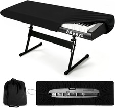 88 Keys Piano Keyboard Dust Cover, Stretchy Protective Keyboard Cover with picture