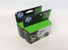 x2 HP 956XL Black Ink Cartridge Genuine Expired 2018 ^ picture