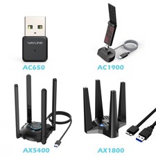 USB WiFi Adapters Network WiFi 6E AX5400/ AX1800/AC650/ Tri-Band & Mini Size picture