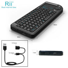 Rii tek X1 Mini 2.4G Black Wireless Keyboard with Mouse Touchpad Remote Control picture