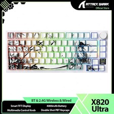 ATTACK SHARK X820Ultra  Wireless Gaming Keyboard   Smart TFT Display&Knob RGB picture